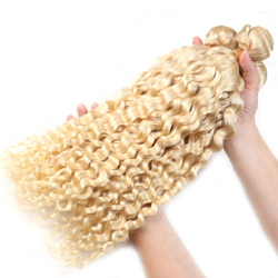 color 613 blonde hair curly