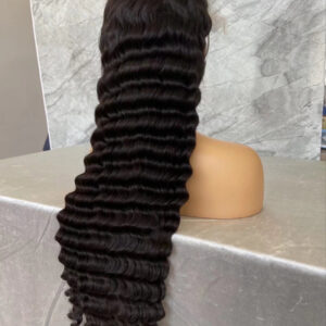 30" loose deep wave 13x4 full frontal wig HD lace 210% natural color